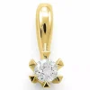 0,10 ct diamant solitairevedhæng i 14 karat guld 0,10 ct