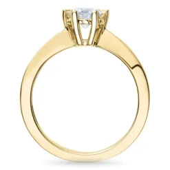 1,00 ct lab grown diamant ring i 14 karat guld 1,00 ct