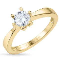0,50 ct lab grown diamant ring i 14 karat guld 0,50 ct