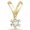 0,20 ct lab grown diamant vedhæng i 14 karat guld 0,20 ct