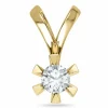 0,50 ct lab grown diamant vedhæng i 14 karat guld 0,50 ct