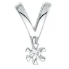 0,05 ct lab grown diamant vedhæng i 14 karat hvidguld 0,05 ct