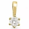 0,20 ct lab grown diamant vedhæng i 14 karat guld 0,20 ct