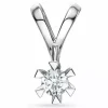 0,30 ct lab grown diamant vedhæng i 14 karat hvidguld 0,30 ct