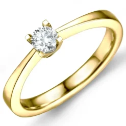 0,30 ct solitaire ring i 14 karat guld