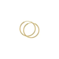 25 mm BNH creoler i 14 karat guld