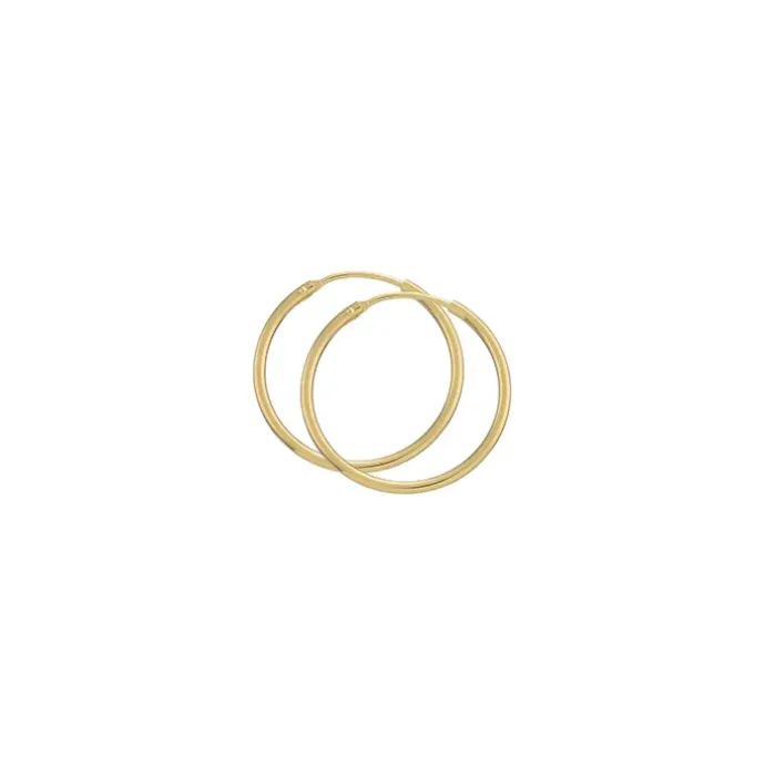 25 mm BNH creoler i 8 karat guld