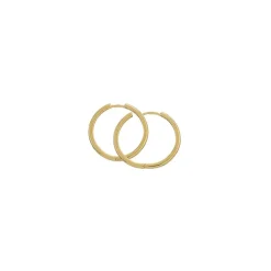 25 mm BNH creoler i 14 karat guld