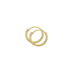 11 mm BNH creoler i 14 karat guld