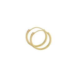 15 mm BNH creoler i 14 karat guld