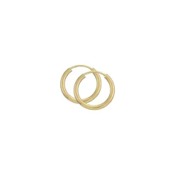 15 mm BNH Creoler øreringe i 14 karat guld
