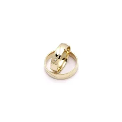 5 mm diamant vielsesringe i 9 karat guld 0,008 ct og 0,02 ct - sæt