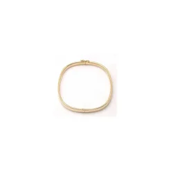 5 mm firkantet BNH armring i 14 karat guld
