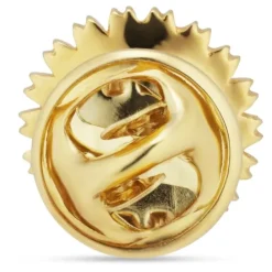 14 mm marguerit broche i forgyldt sølv - Marie