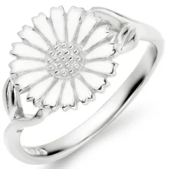 11 mm marguerit ring i sølv - Marie