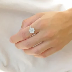 11 mm marguerit ring i sølv - Magda