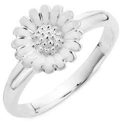 10 mm marguerit ring i sølv - Matilda