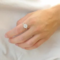 10 mm marguerit ring i sølv - Matilda