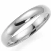 4 mm vielsesring i 9 karat hvidguld