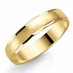 4 mm vielsesring i 9 karat guld