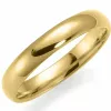 4 mm vielsesring i 14 karat guld