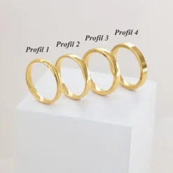 3 mm vielsesring i 14 karat guld 0,02 ct
