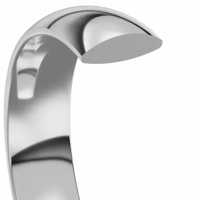 4 mm vielsesring i 9 karat hvidguld 0,03 ct