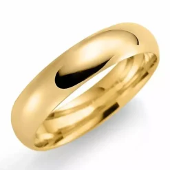 5 mm vielsesring i 14 karat guld