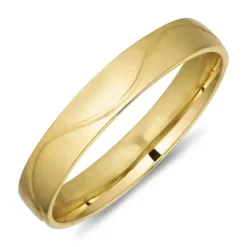 4 mm vielsesring i 14 karat guld