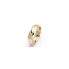 5 mm vielsesring i 14 karat guld 0,008 ct og 0,02 ct
