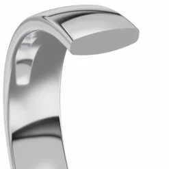 7 mm vielsesring i 9 karat hvidguld