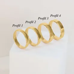 4 mm vielsesring i 9 karat guld