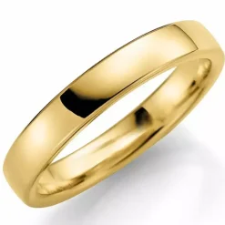4 mm vielsesring i 9 karat guld