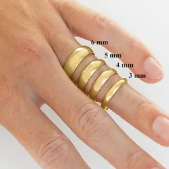 4 mm vielsesring i 14 karat guld