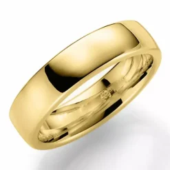 5 mm vielsesring i 14 karat guld