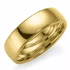 6 mm vielsesring i 9 karat guld