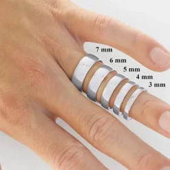 3 mm vielsesringe i 14 karat hvidguld 0,02 ct - sæt