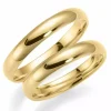 3,5 mm vielsesringe i 14 karat guld - sæt