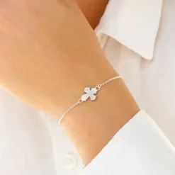 12 x 10,5 mm dagmarkors armbånd i sølv