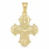18 x 24 mm dagmarkors med fadervor i 14 karat guld