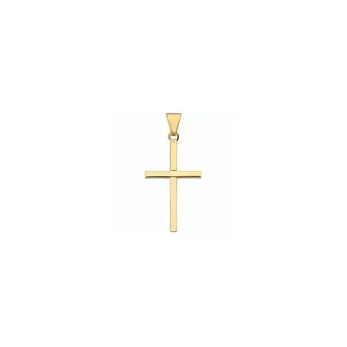 17 x 27 mm kors BNH kors i 14 karat guld