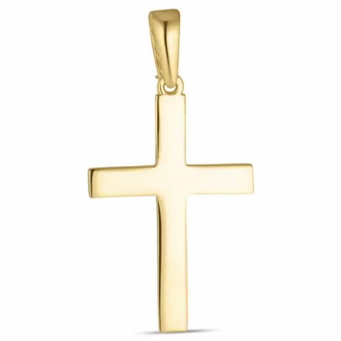 13 x 19 mm kors vedhæng i 8 karat guld