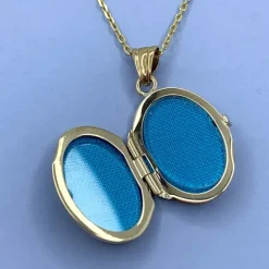 15 x 20 mm medaljon i 9 karat guld