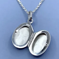 12 x 17 mm medaljon i sølv