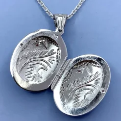 17 x 24 mm medaljon i sølv