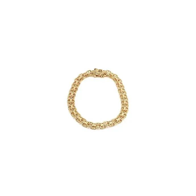 Armbånd i 14 karat guld 18,5 cm x 6,5 mm
