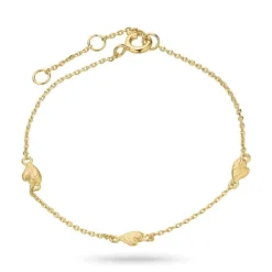 Armbånd i forgyldt sølv 16 plus 3 cm x 3,75 mm