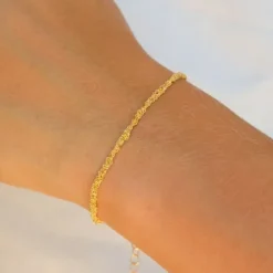 Armbånd i forgyldt sølv x