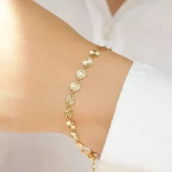 Armbånd i forgyldt sølv x 5,4 mm