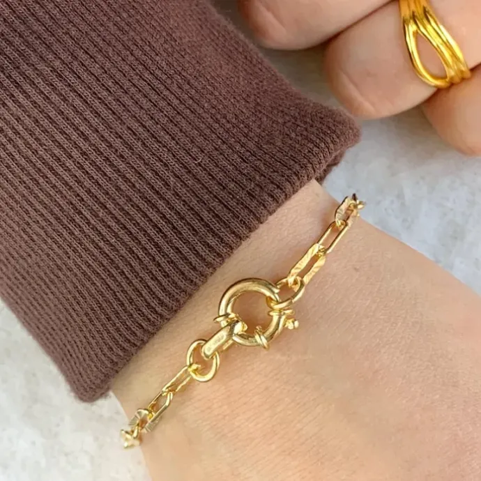Armbånd i forgyldt sølv x 4,1 mm